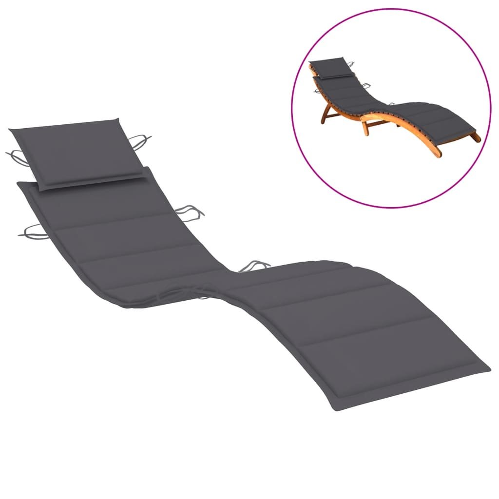 vidaXL Poduszka na leżak antracytowa 186x58x4 cm 314158 314158