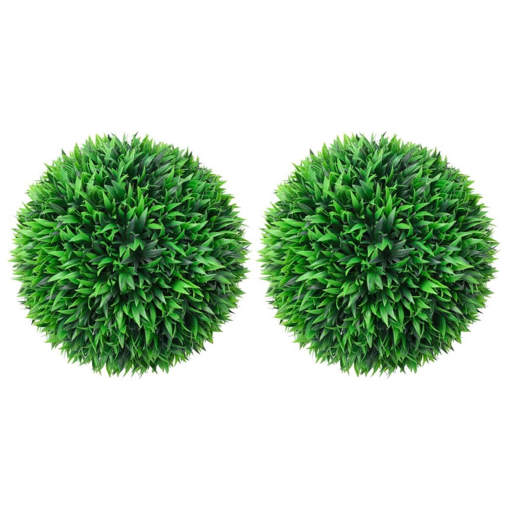 vidaXL Kule sztucznego bukszpanu, 2 szt., 38 cm 315474