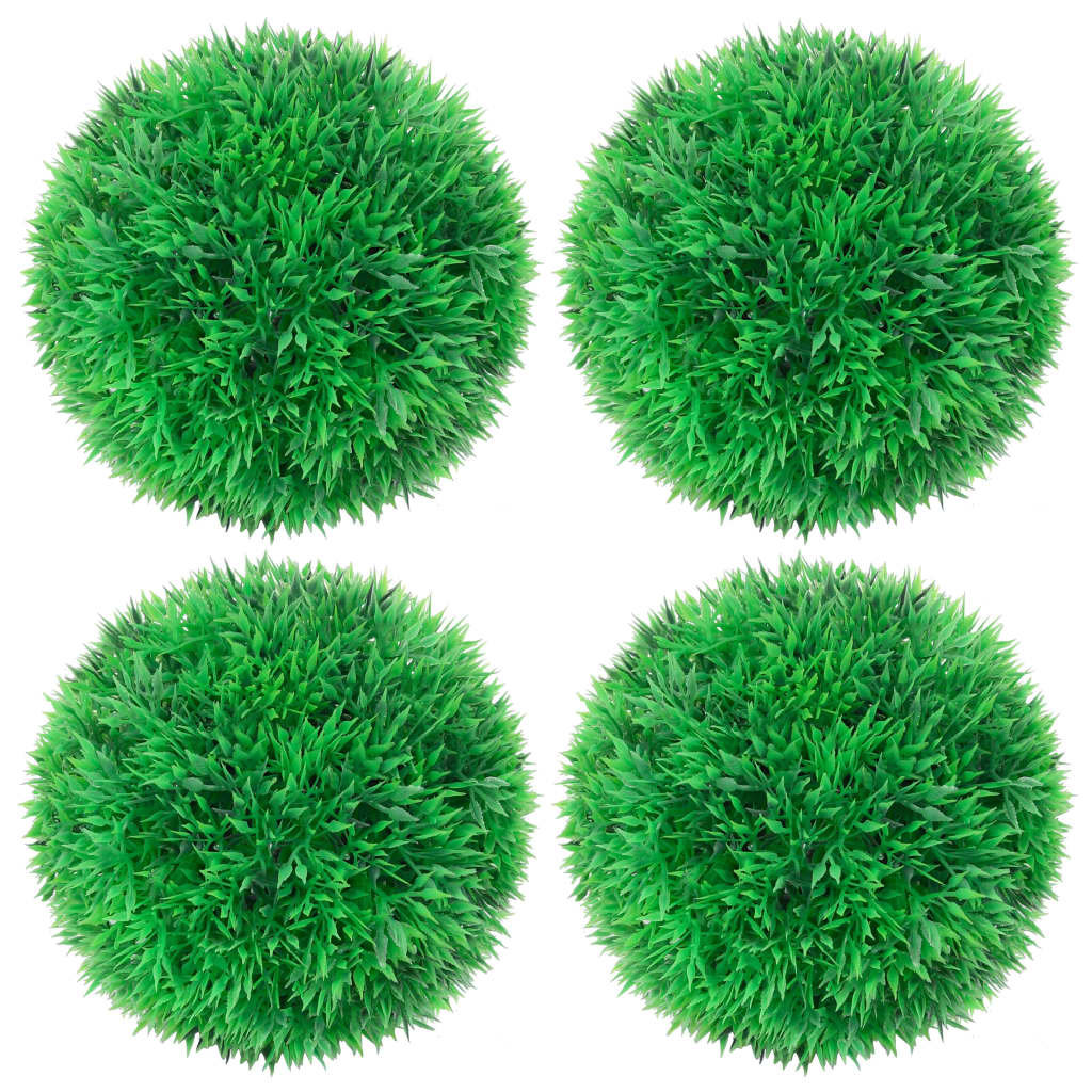 vidaXL Kule sztucznego bukszpanu, 4 szt., 12 cm 315477
