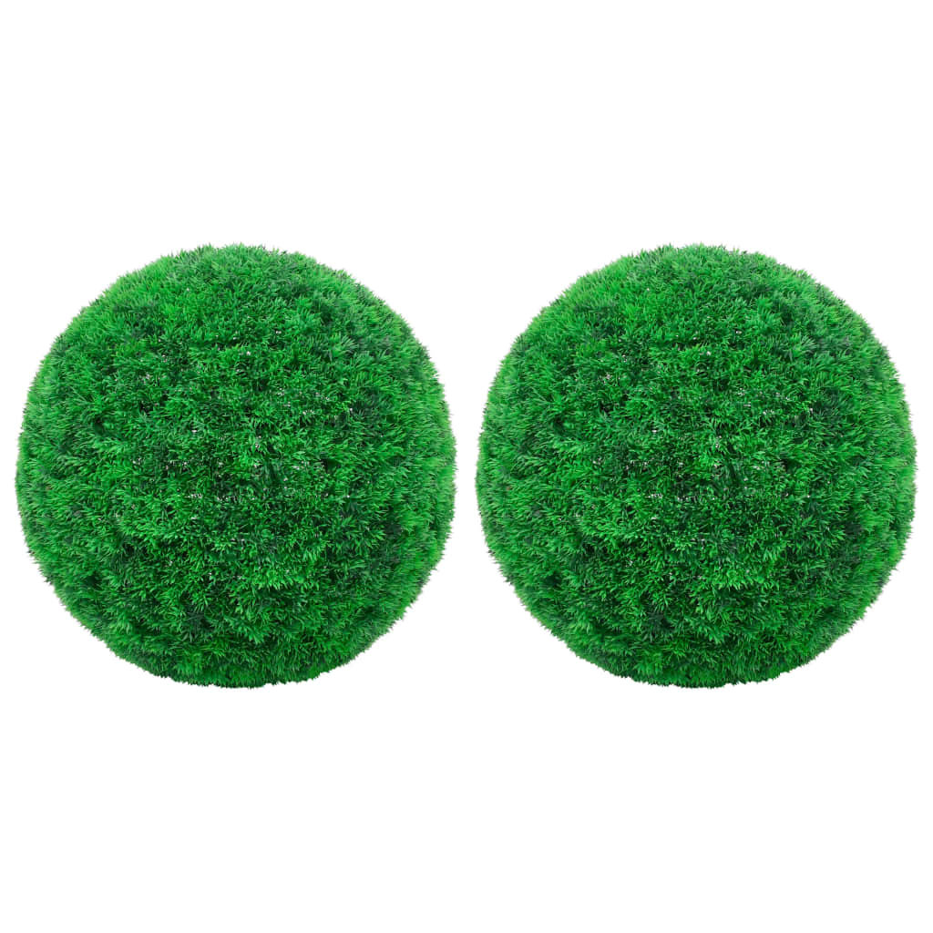 vidaXL Kule sztucznego bukszpanu, 2 szt., 27 cm 315479