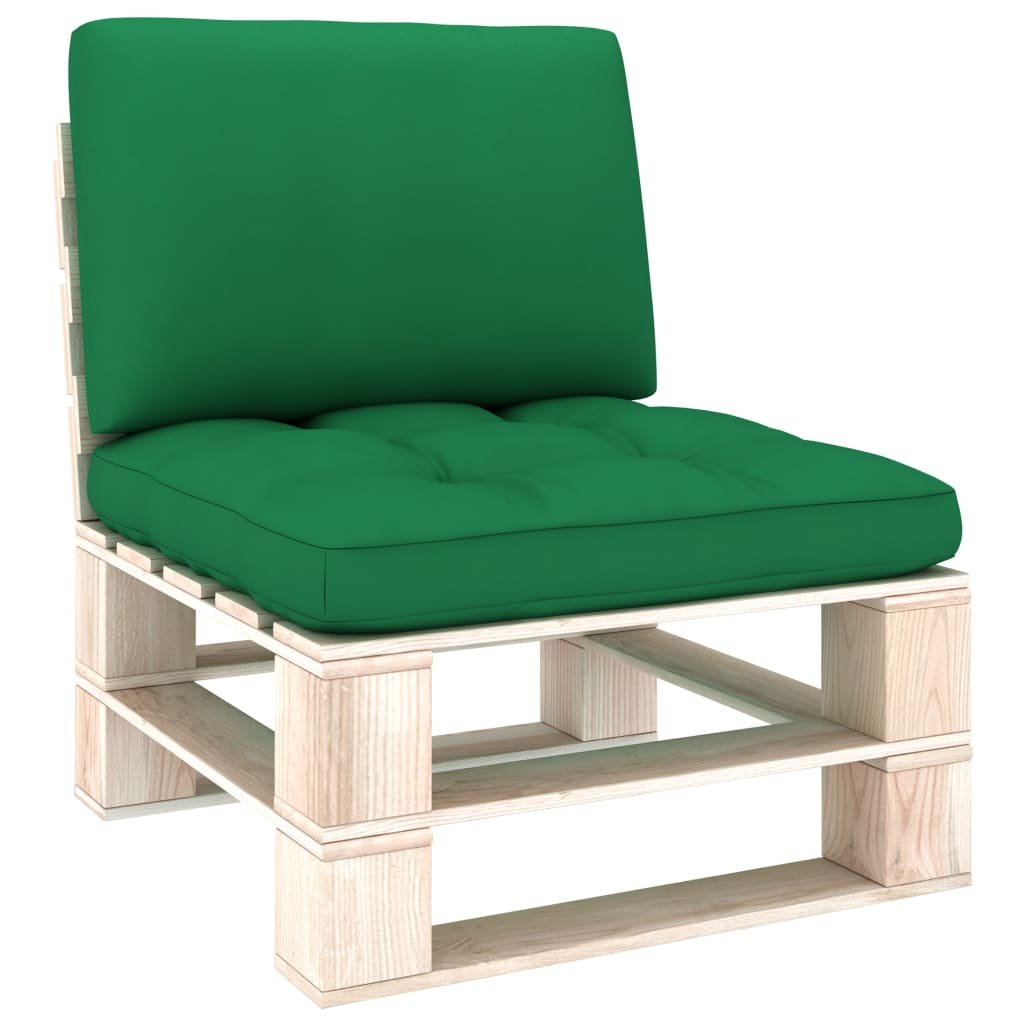 vidaXL Poduszki na sofę z palet 2 szt. zielone 314533