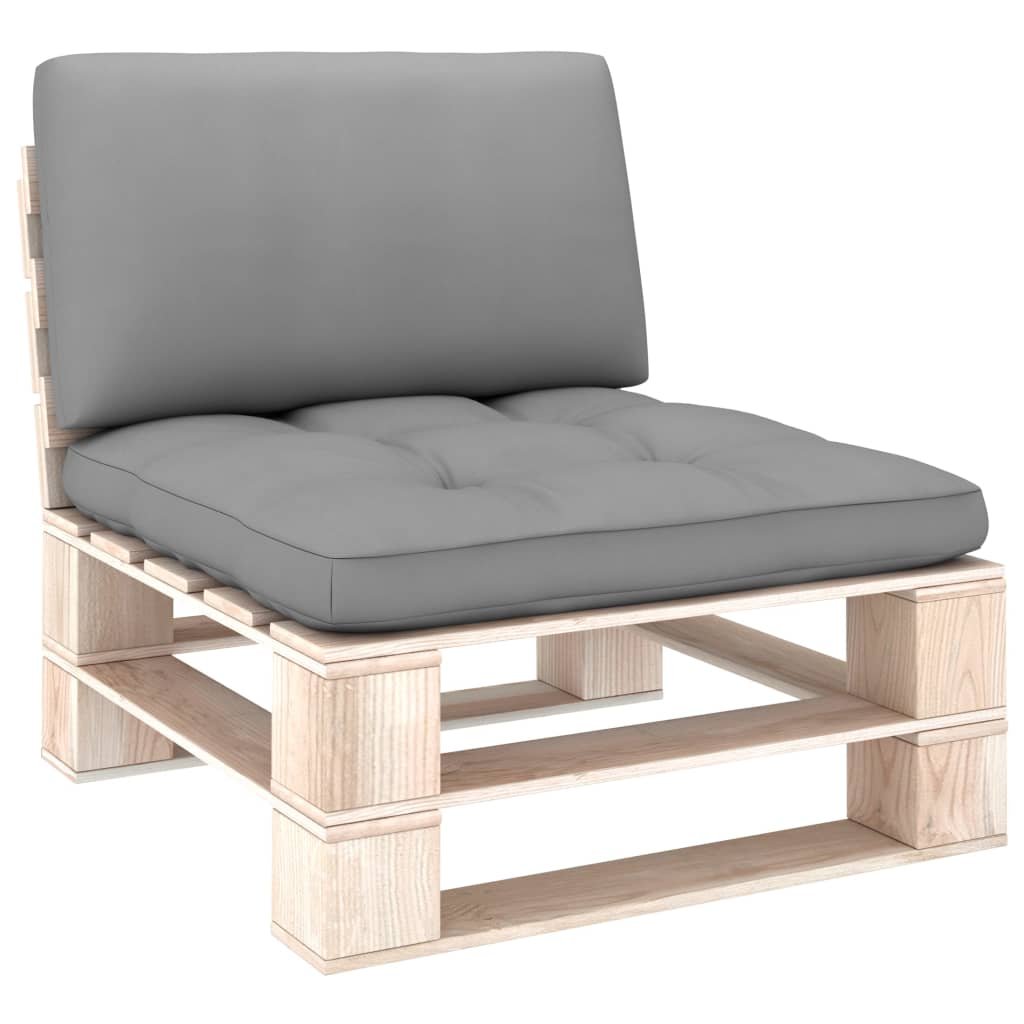 VidaXL Poduszki na sofę z palet, 2 szt., szare! 314514 VidaXL