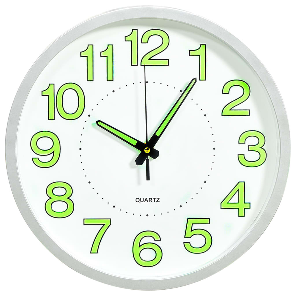 VidaXL Lumarko Fluorescencyjny zegar ścienny, biały, 30 cm 325167 VidaXL
