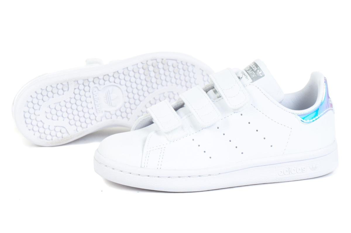 Adidas, Buty dziecięce, STAN SMITH CF C FX7539, biały, rozmiar 34