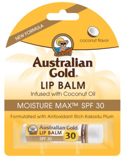 Australian Gold Australian Gold SPF 30 Spray Gel and Coconut Lip Balm SPF30 | Zestaw do opalania spray do opalania 237ml + kokosowa pomadka ochronna 4.2g