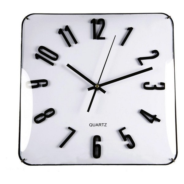 Helieli Zegar ścienny Crystal White 31 x 5,5 x 31 cm)