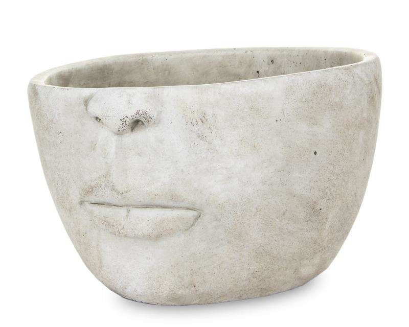 Osłonka cementowa głowa dekoracyjna wys.14cm