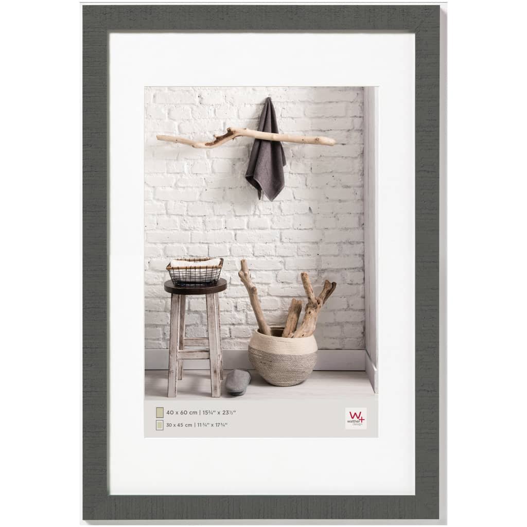 Walther Design Home drewniana rama, szary, 60 x 80 cm HO080D