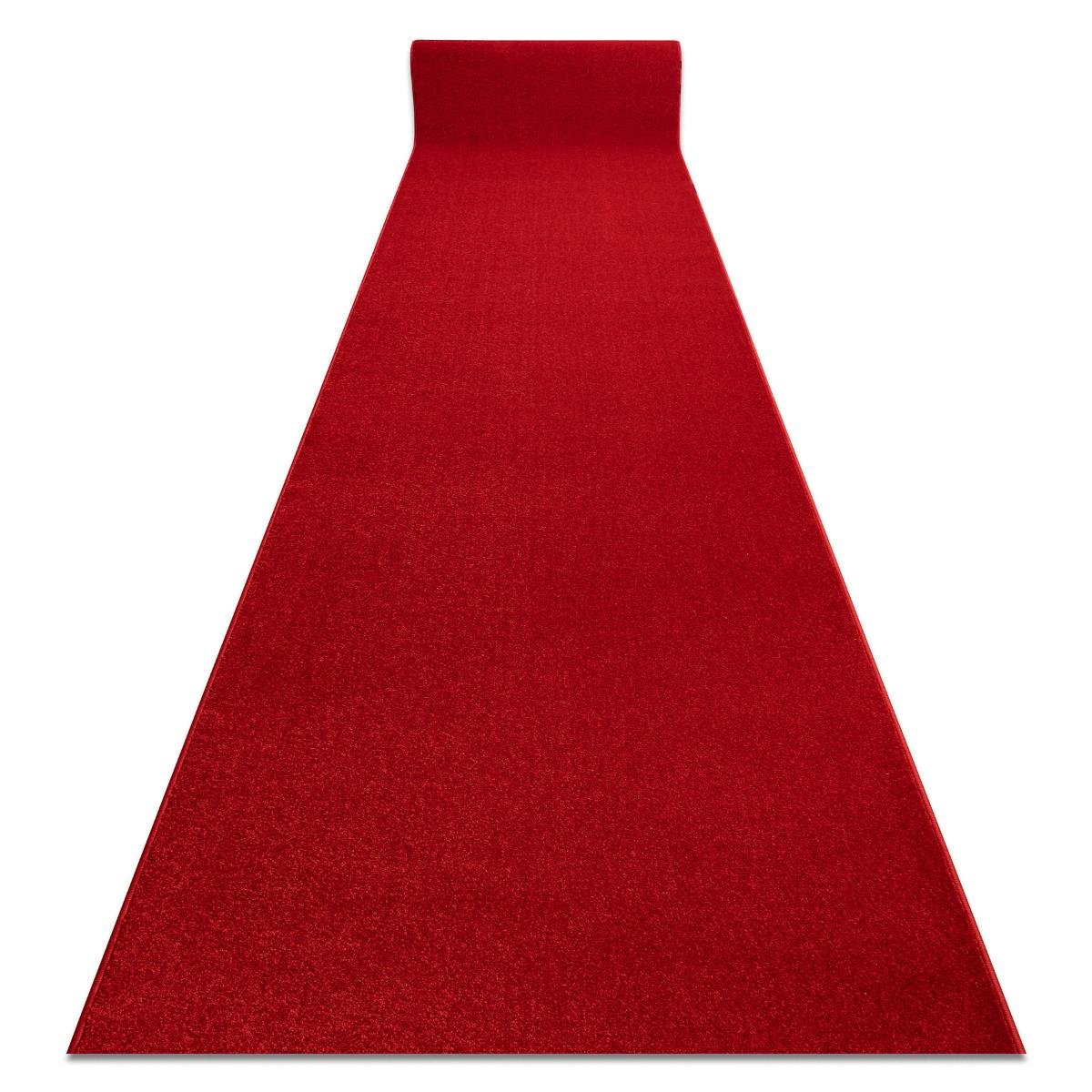 Chodnik KARMEL Gładki karmin / czerwony 60 cm, 60x330 cm