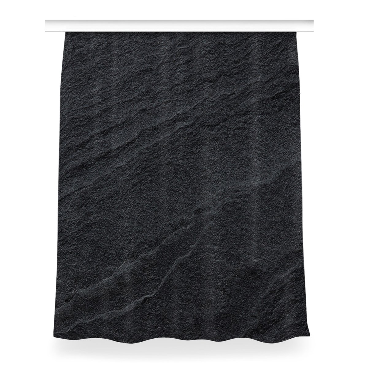 Zasłona przelotki Czarny piasek do pokoju 150x200, Fabricsy