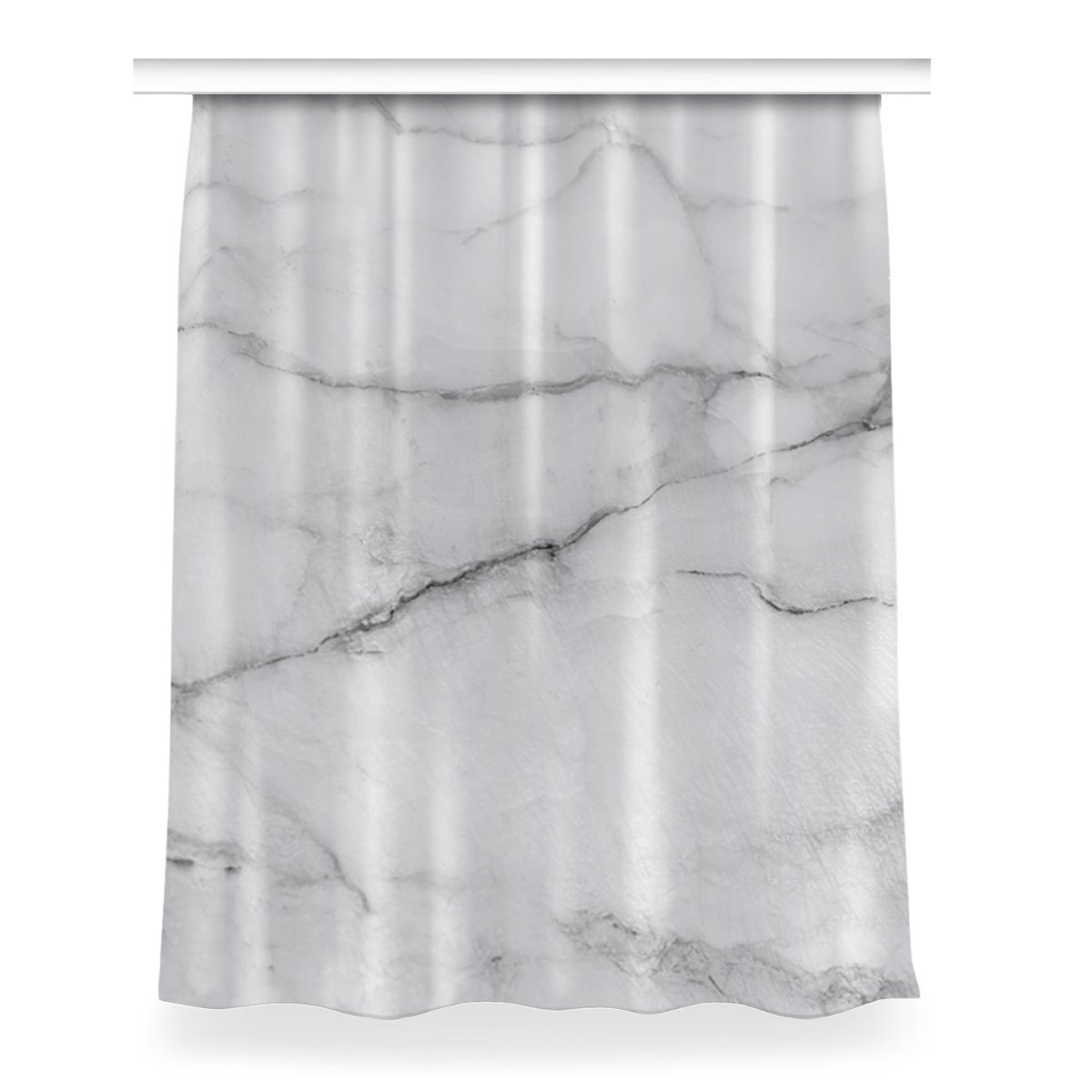 Zasłona klasyczna z grafiką Marmur szary 150x200, Fabricsy