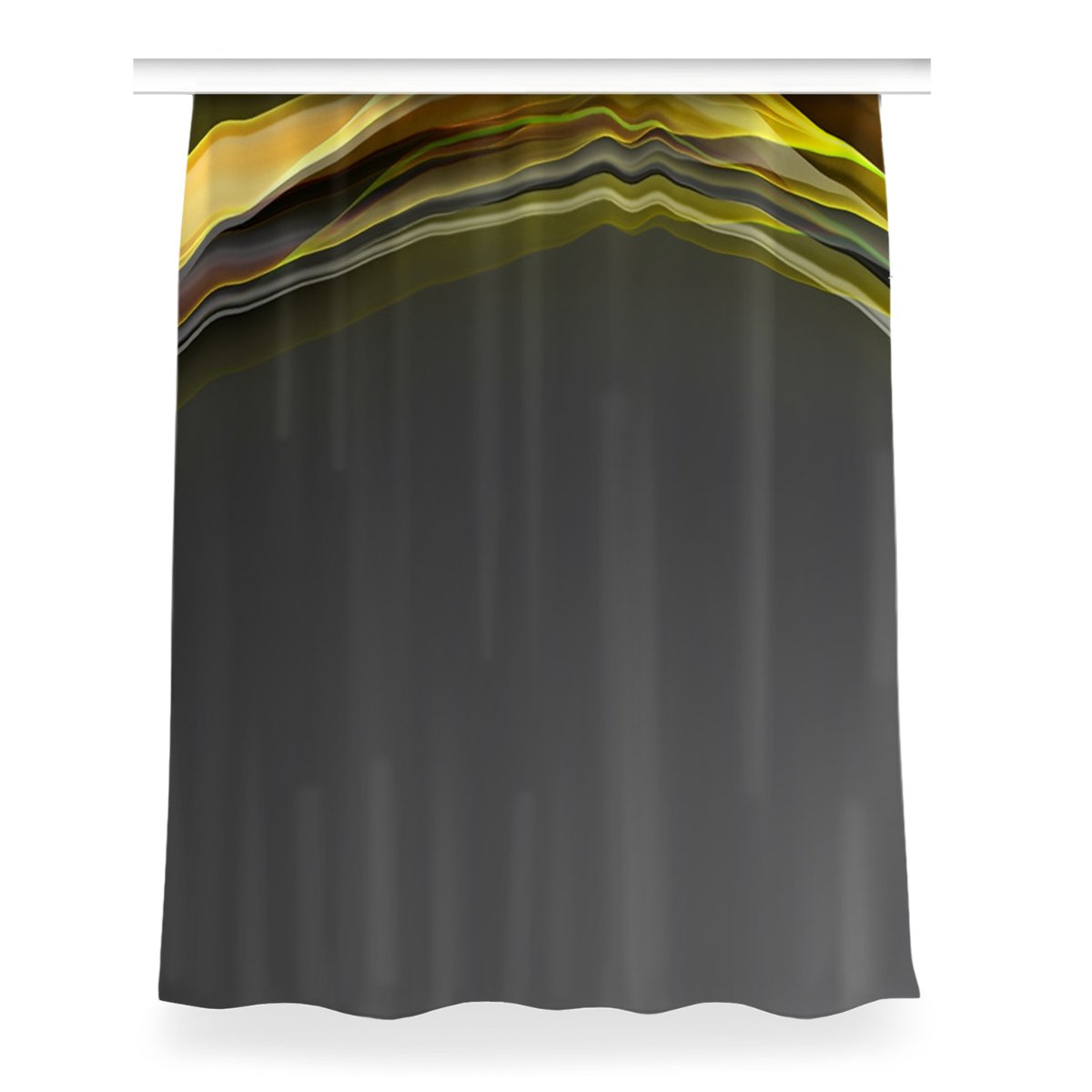 Zasłona z grafiką kolory Abstrakcja żółta 150x200, Fabricsy