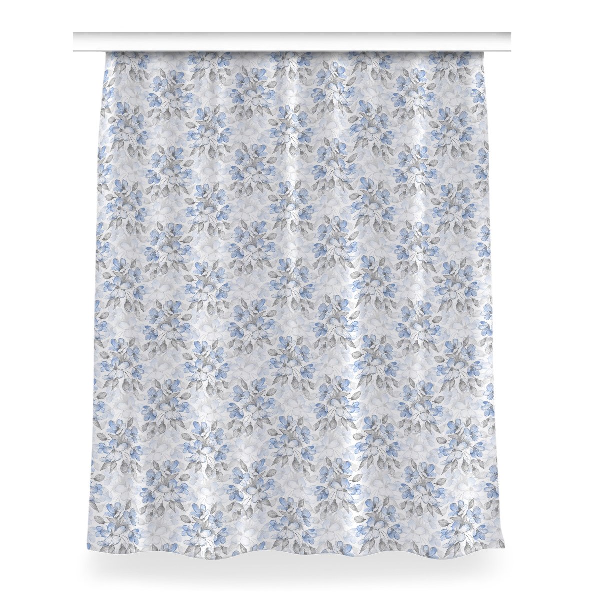 Zasłona z nadrukiem gotowa Kwiaty wzór 150x200 cm, Fabricsy