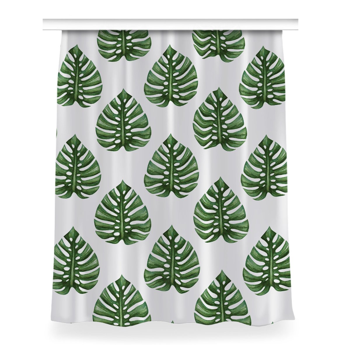 Zasłona przelotki dekor Liście do sypialni 150x200, Fabricsy