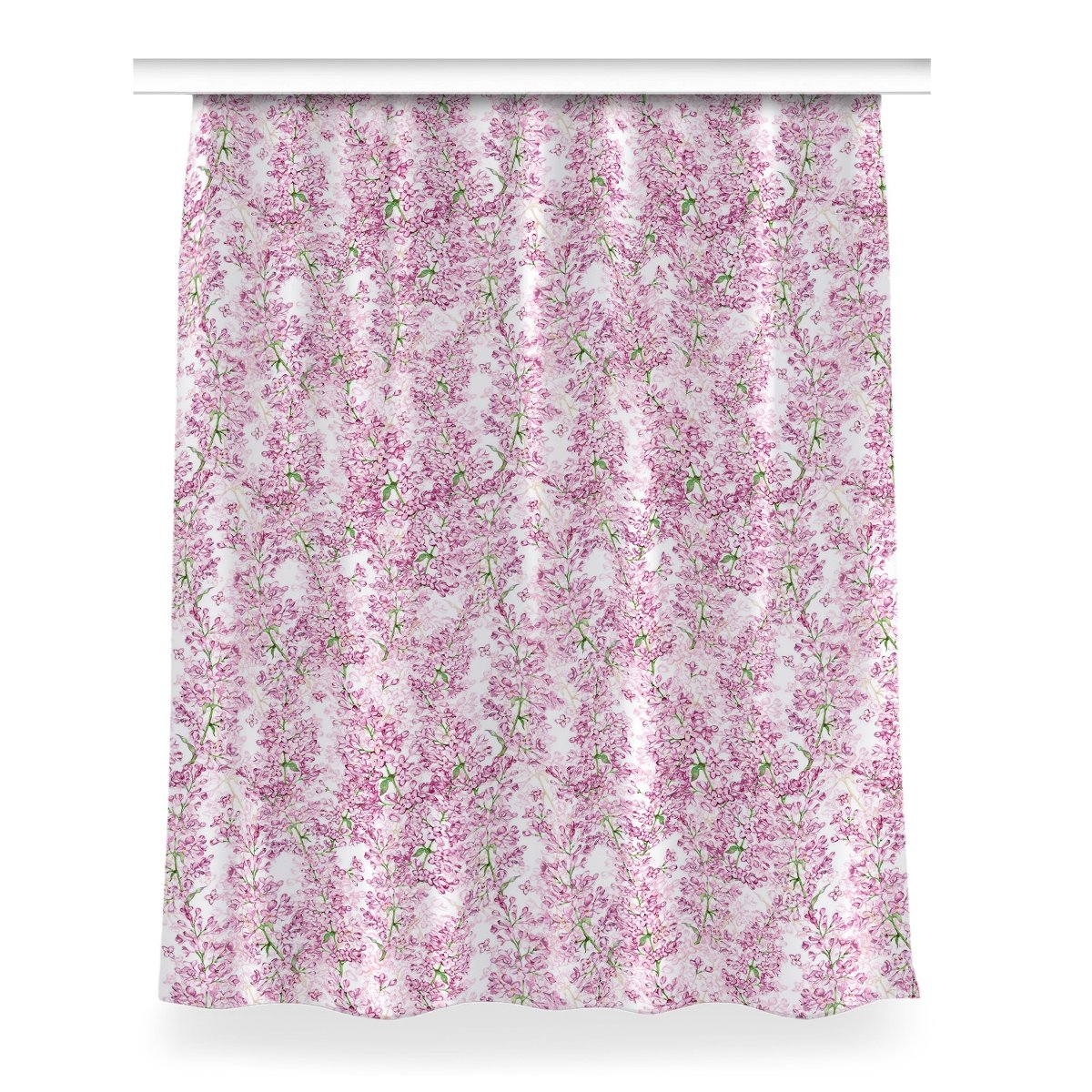 Zasłona z grafiką kolory Kwiaty bzu wzór 150x200, Fabricsy