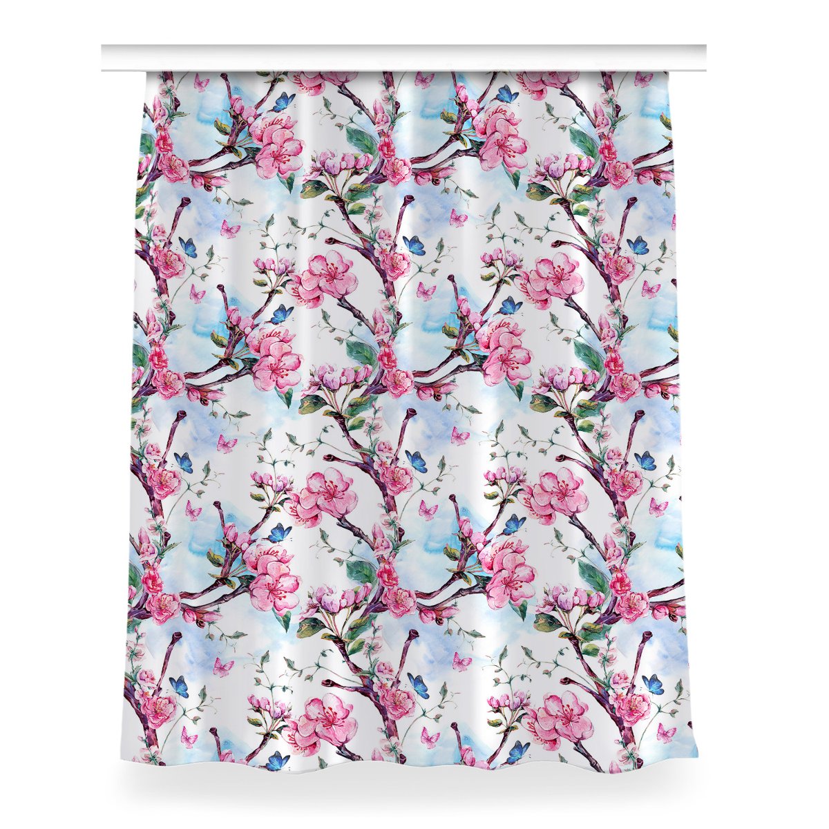 Zasłona z grafiką kolory Drzewo morelowego 150x200, Fabricsy