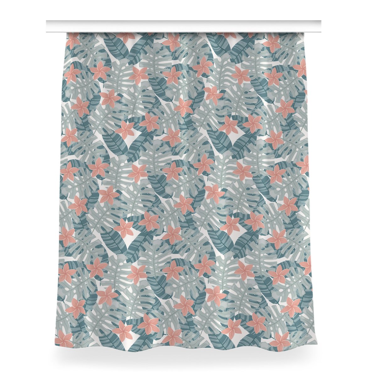 Zasłona z grafiką kolory Tropikalny mural 150x200, Fabricsy