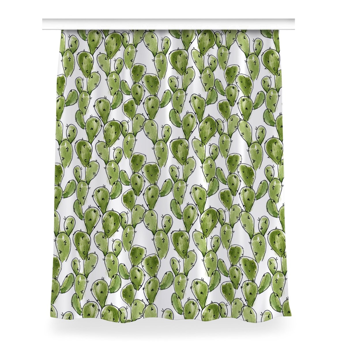 Zasłona do sypialni Kaktus Boho do pokoju 150x200, Fabricsy