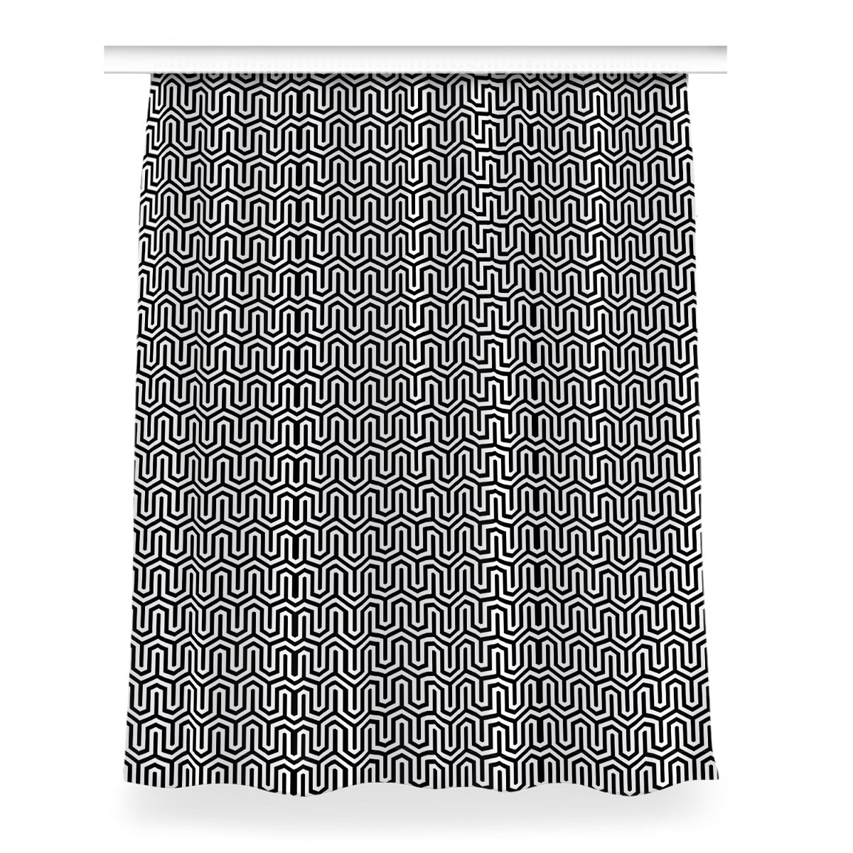 Zasłona przelotki Geometryczny wzór wzór 150x200, Fabricsy