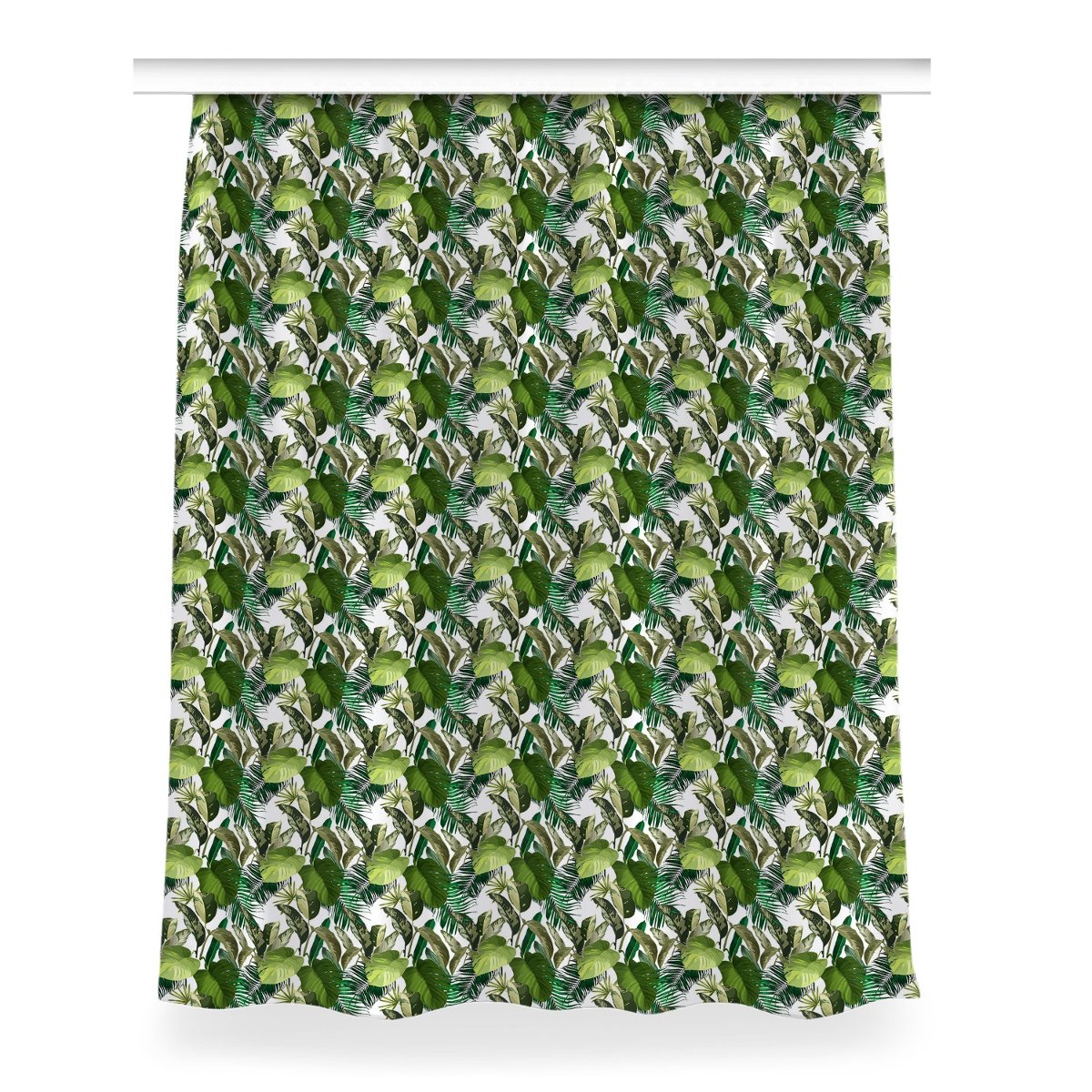 Zasłona z grafiką kolory Tropikalny liście 150x200, Fabricsy