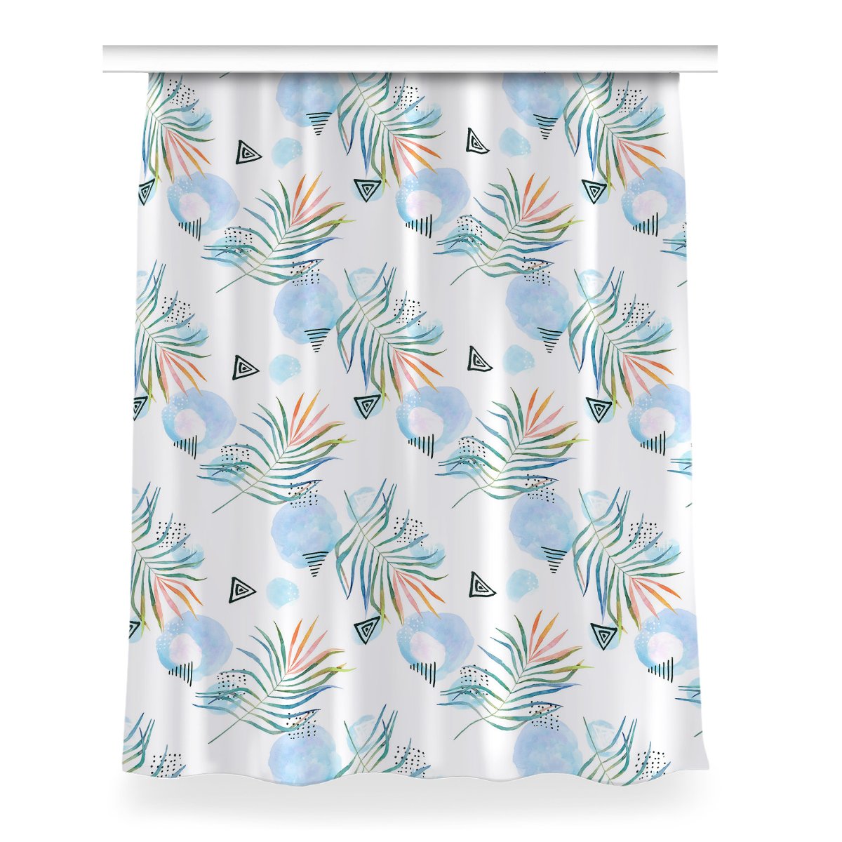 Zasłona gotowa dekor Tropikalny wzór wzór 150x200, Fabricsy