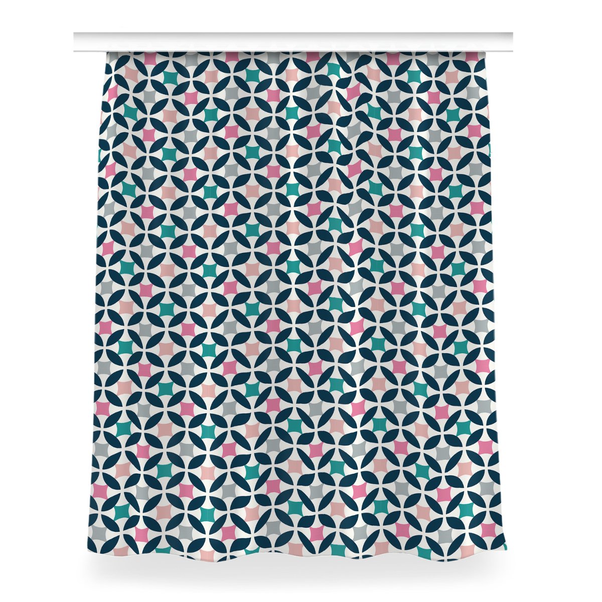 Zasłona przelotki Pastelowy retro wzór 150x200 cm, Fabricsy