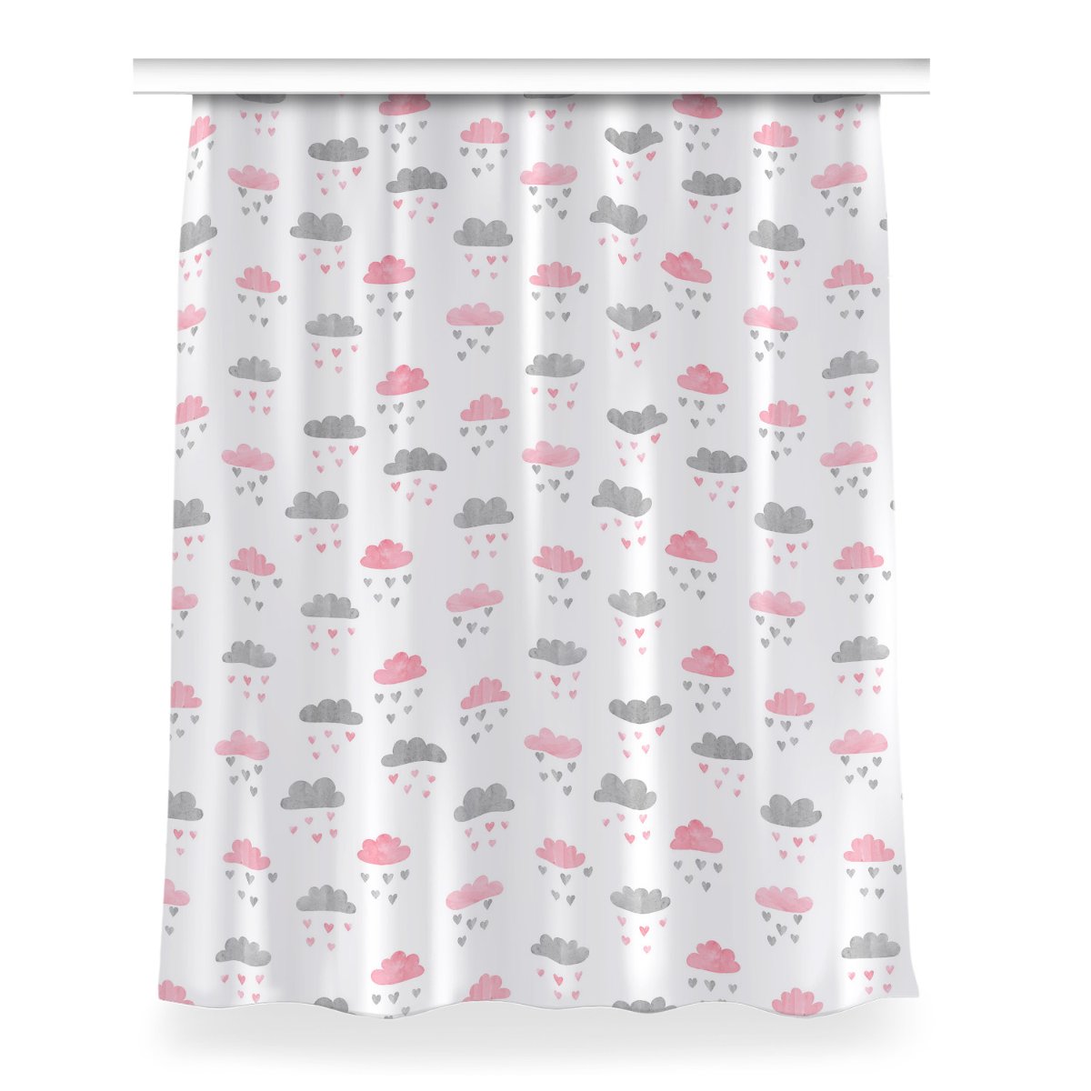 Zasłona dekor Minimalistyczne chmury wzór 150x200, Fabricsy