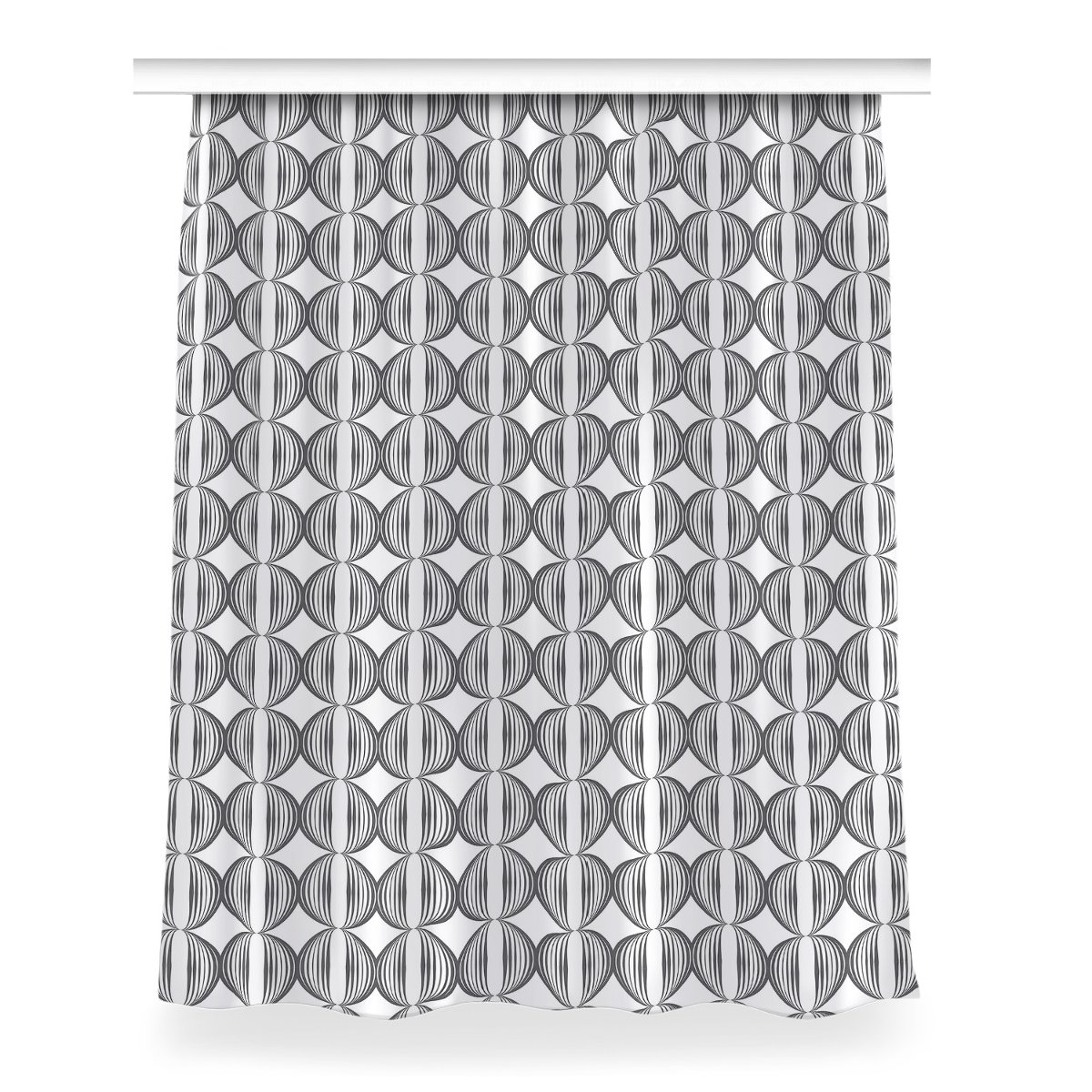 Zasłona przelotki Okręgi wzór retro wzór 150x200, Fabricsy