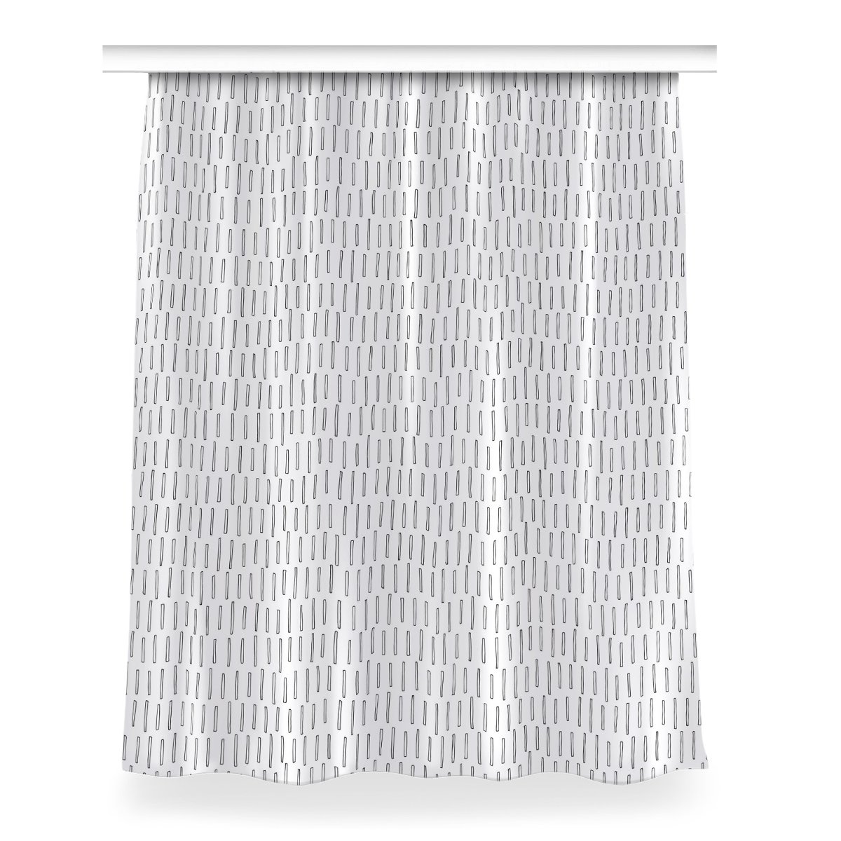 Zasłona przelotki Rysowane kreski wzór 150x200 cm, Fabricsy