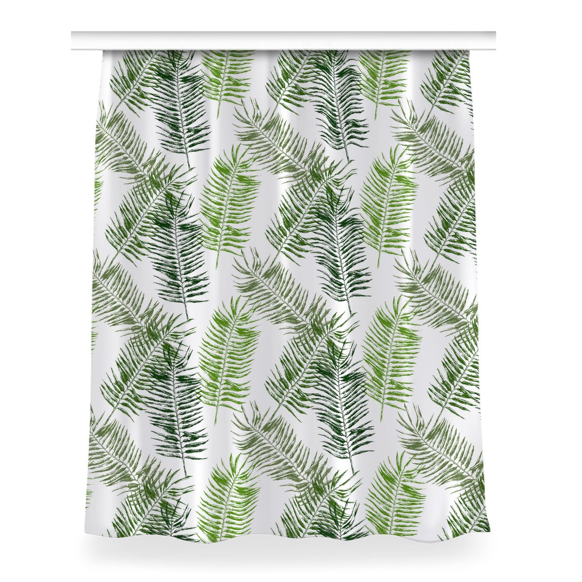 Zasłona do pokoju Liście palmowe do salonu 150x200, Fabricsy