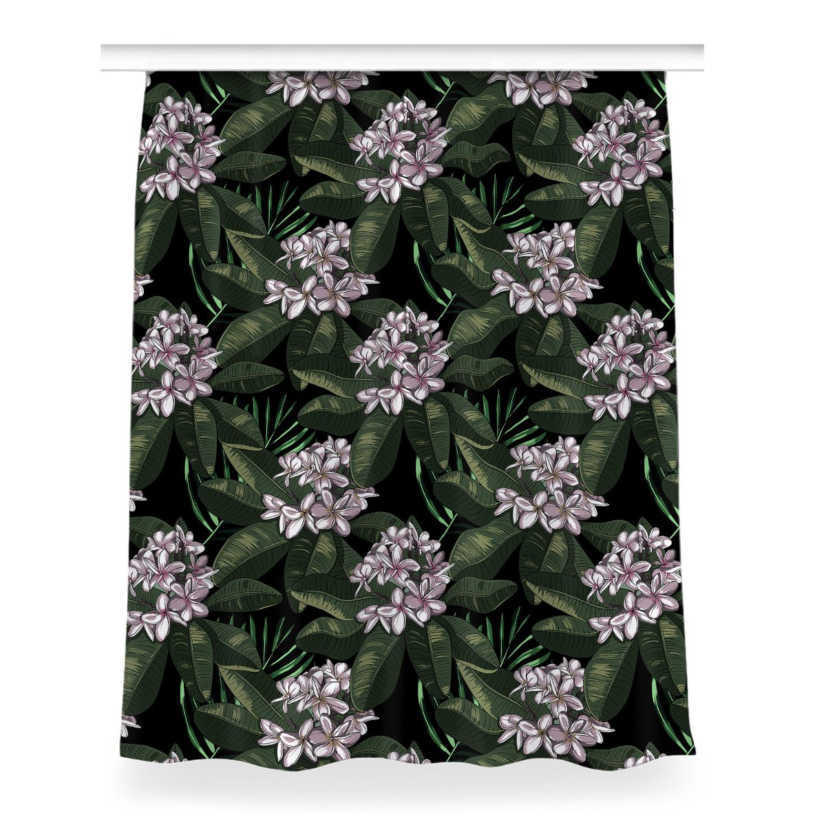 Zasłona przelotki Egzotyczne kwiaty dekor 150x200, Fabricsy