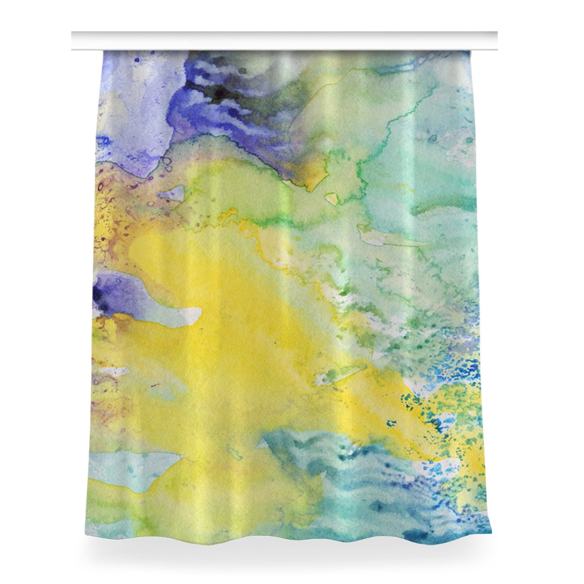 Zasłona przelotki Kolorowe plamy do pokoju 150x200, Fabricsy