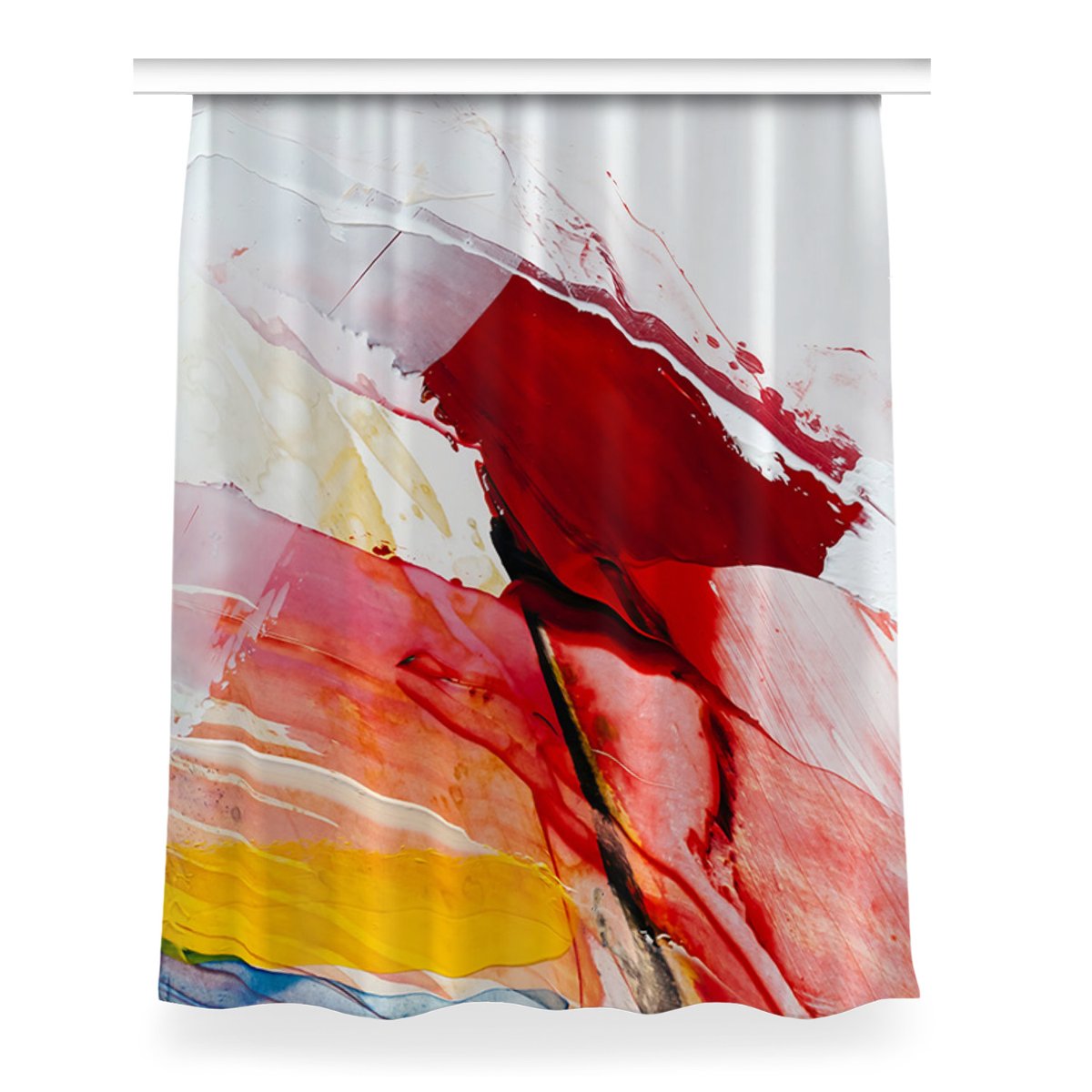 Zasłona przelotki Plamy farby do pokoju 150x200 cm, Fabricsy