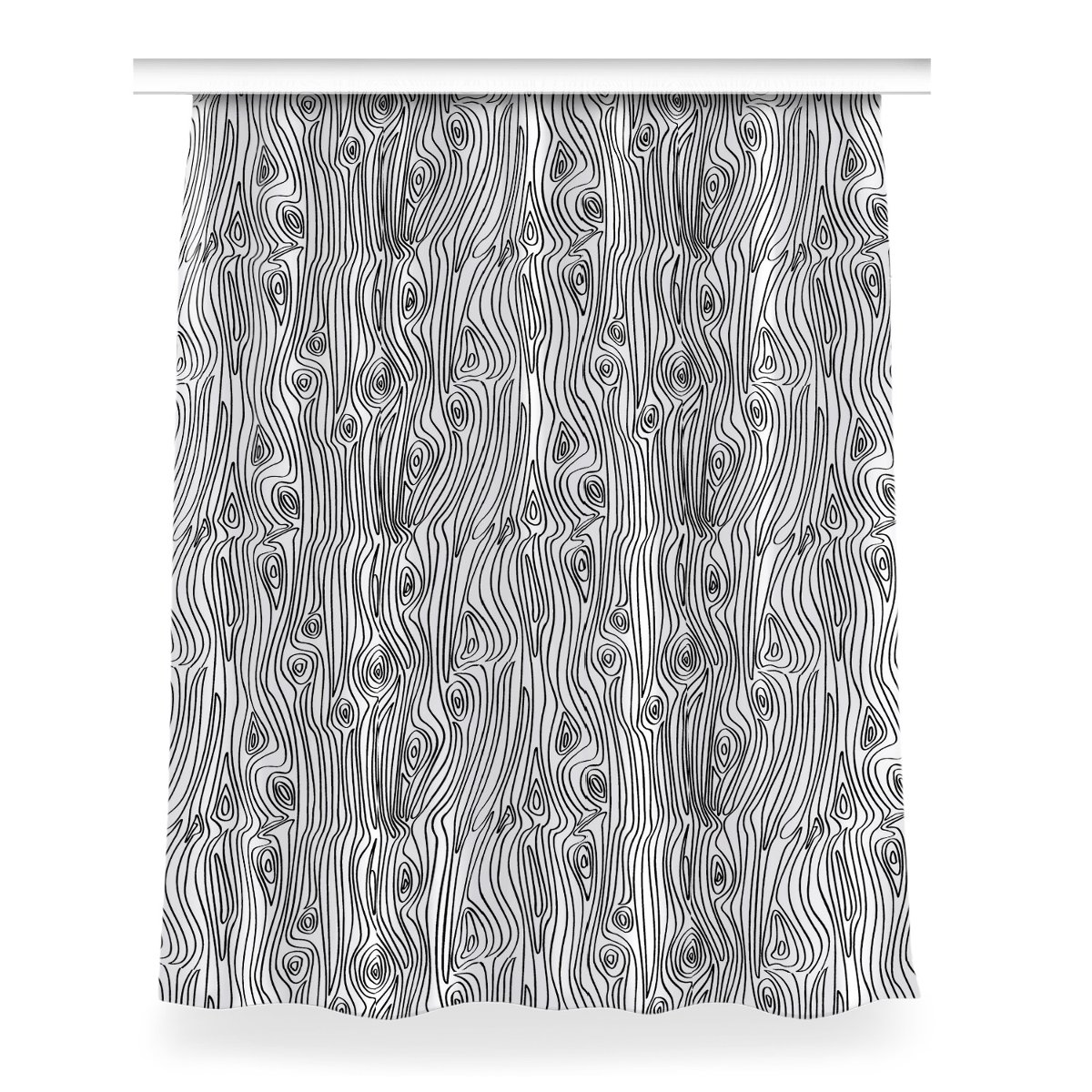 Zasłona przelotki Imitacja drewna wzór 150x200 cm, Fabricsy