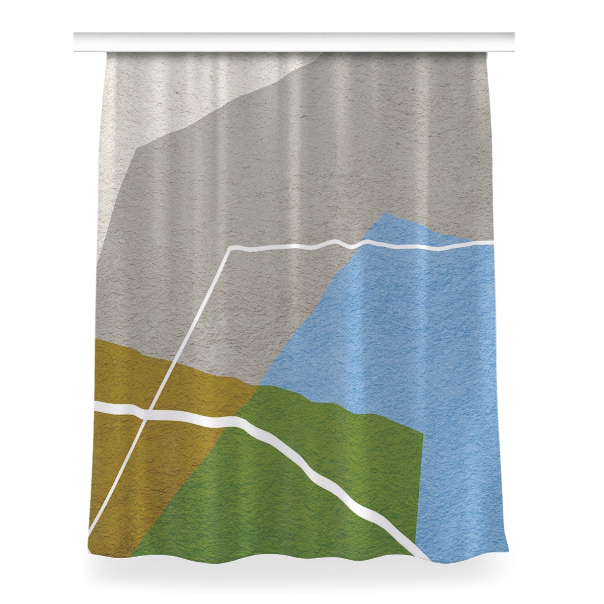 Zasłona przelotki Figury geometryczne wzór 150x200, Fabricsy