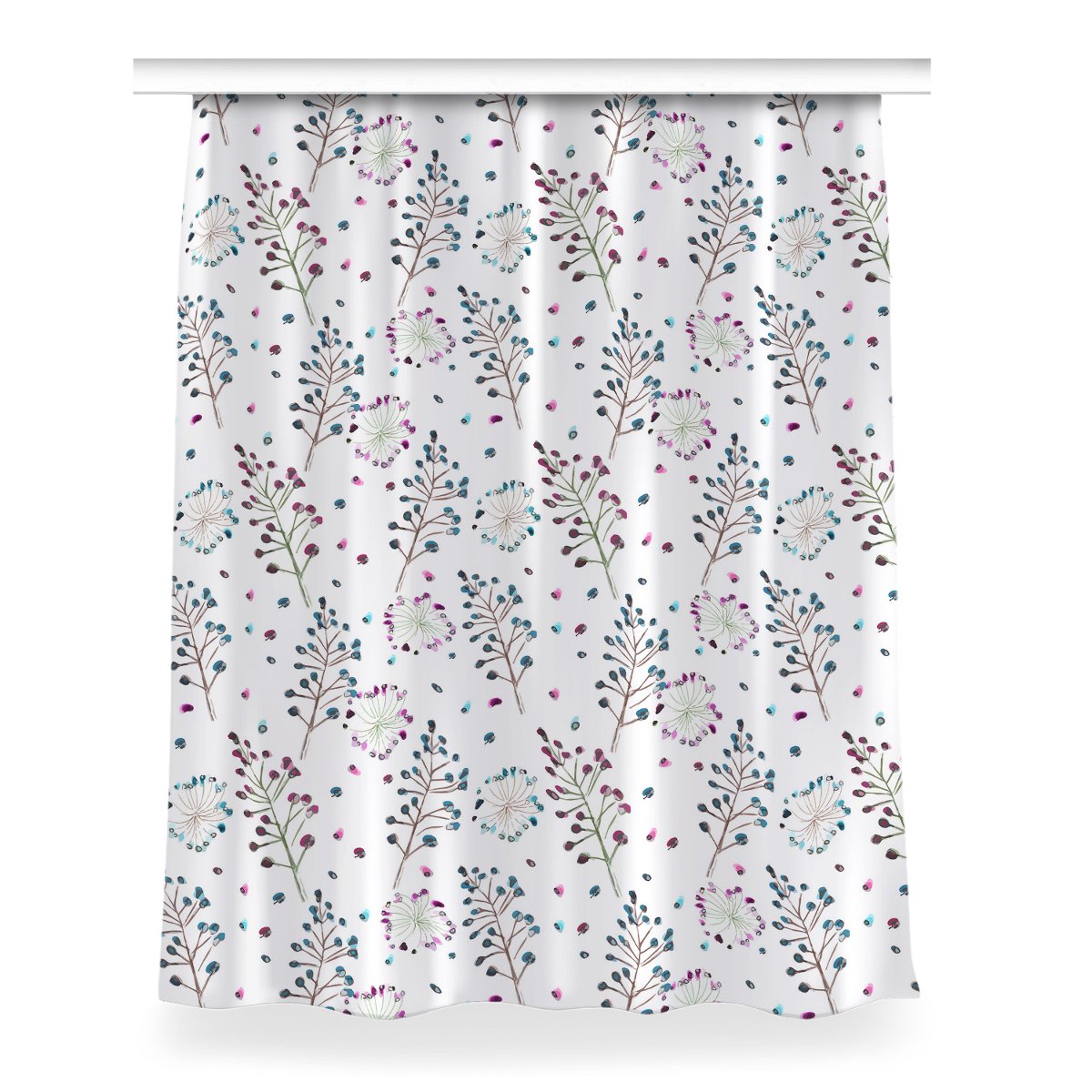 Zasłona do sypialni Kwiatowy motyw wzór 150x200 cm, Fabricsy