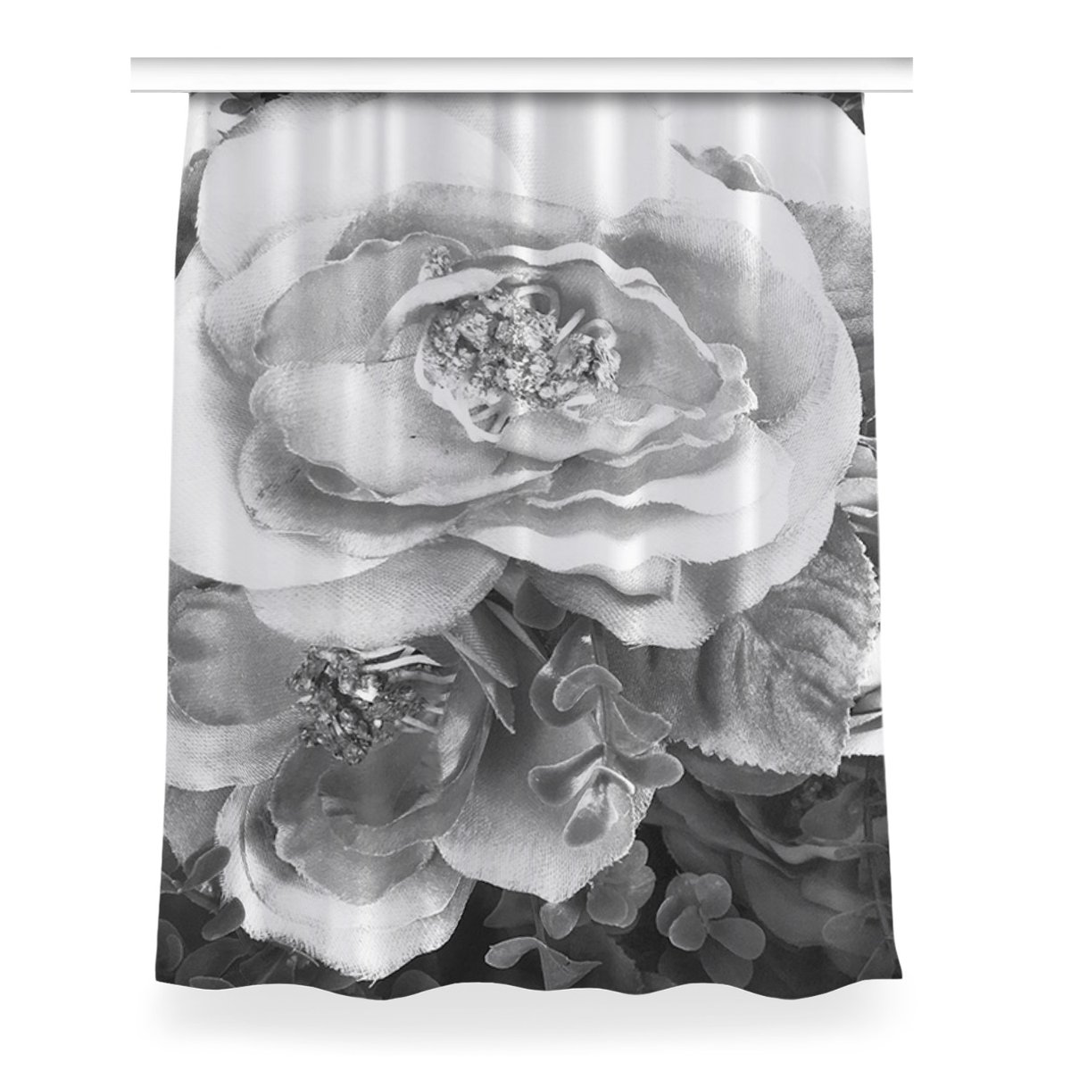 Zasłona z grafiką kolory Retro róże dekor 150x200, Fabricsy