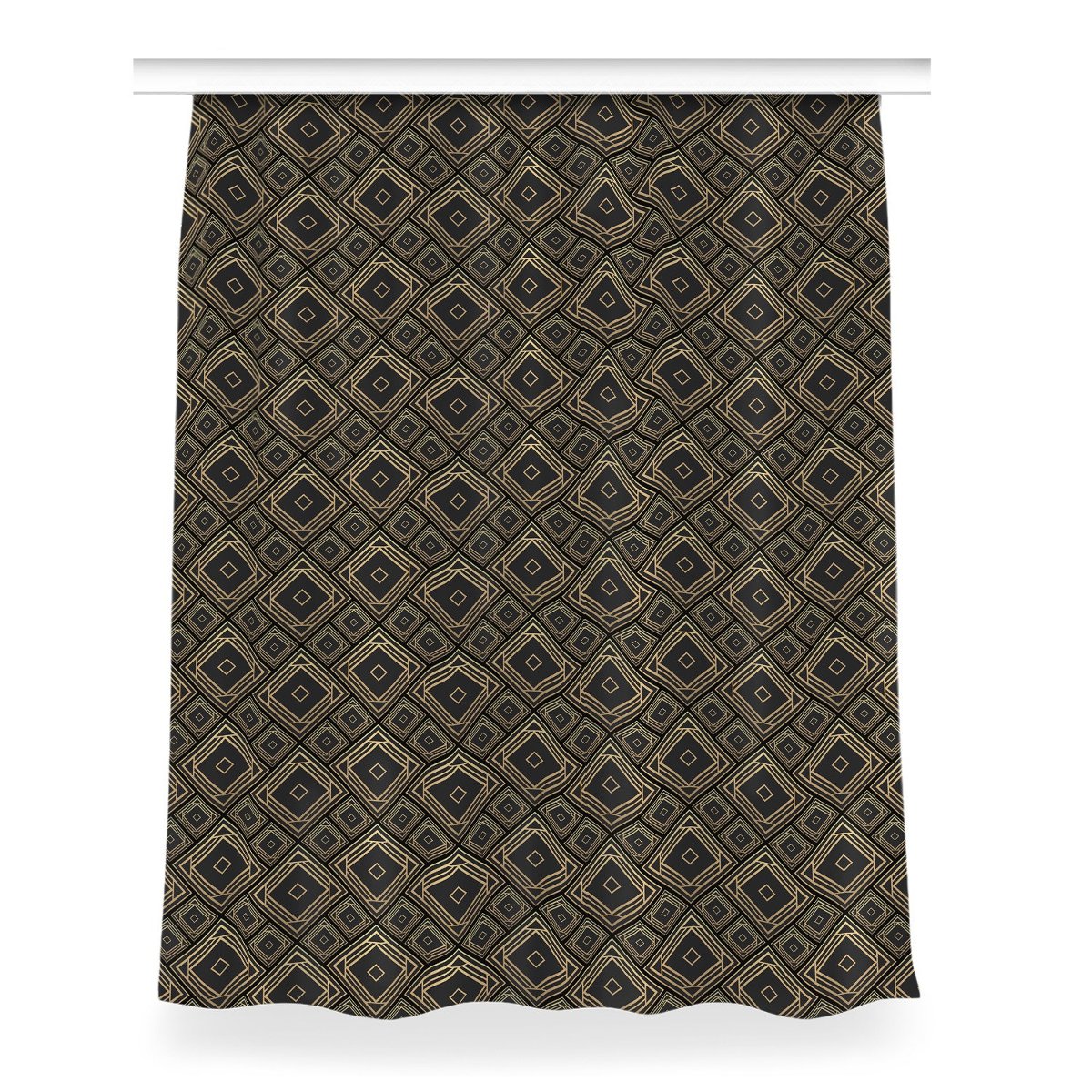 Zasłona gotowa Geometryczna iluzja wzór 150x200 cm, Fabricsy