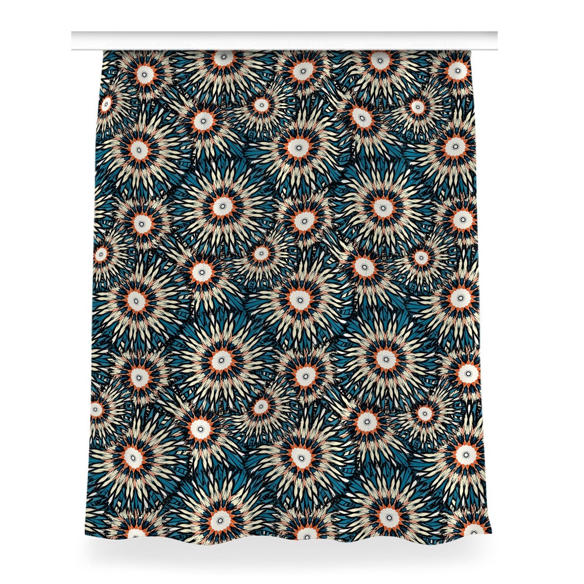 Zasłona klasyczna z grafiką Piękna mandala 150x200, Fabricsy