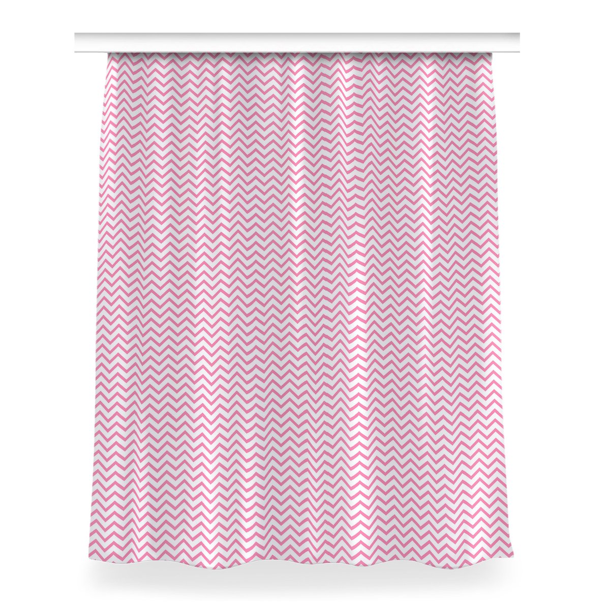 Zasłona klasyczna z grafiką Różowe zygzaki 150x200, Fabricsy