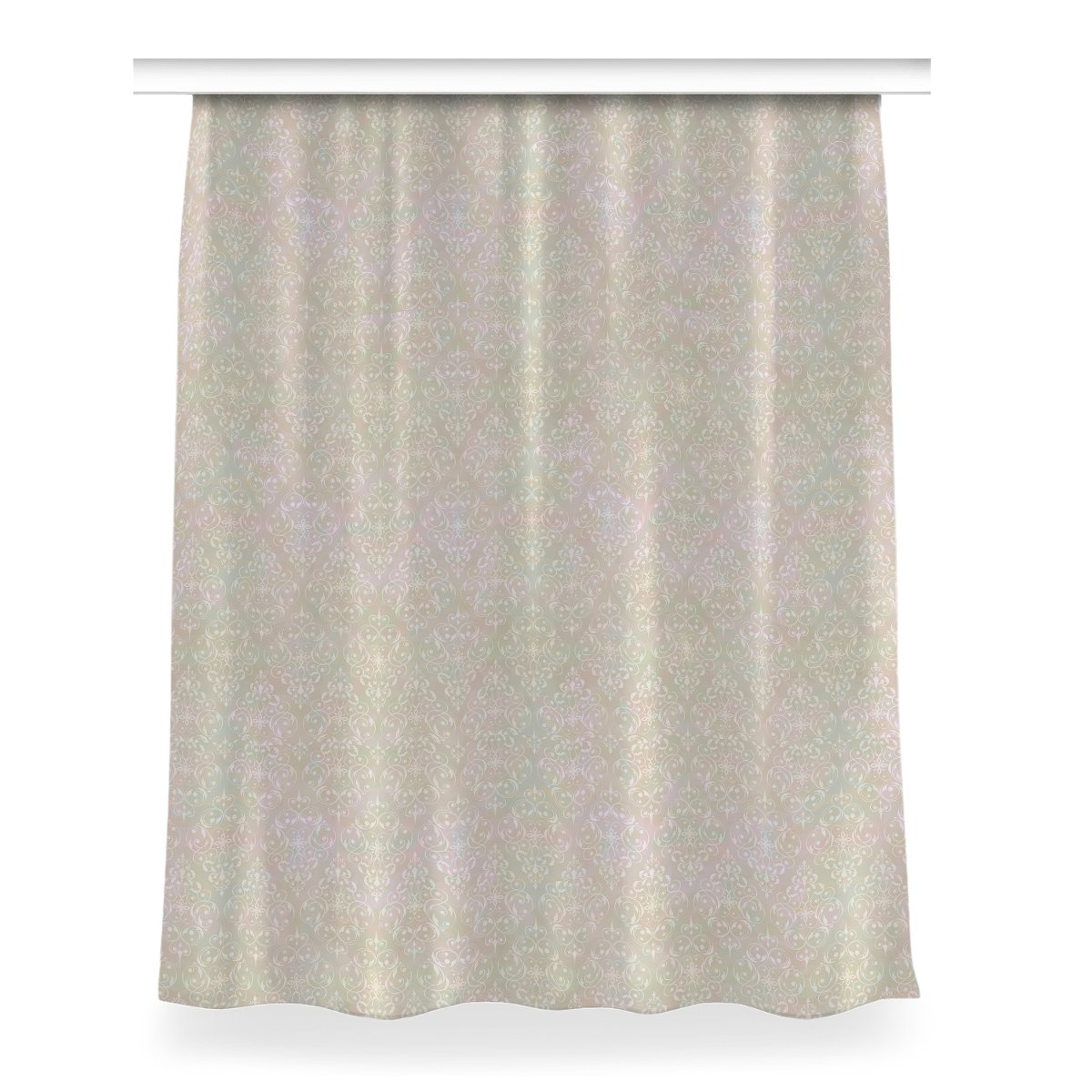 Zasłona przelotki Vintage złoty wzór wzór 150x200, Fabricsy