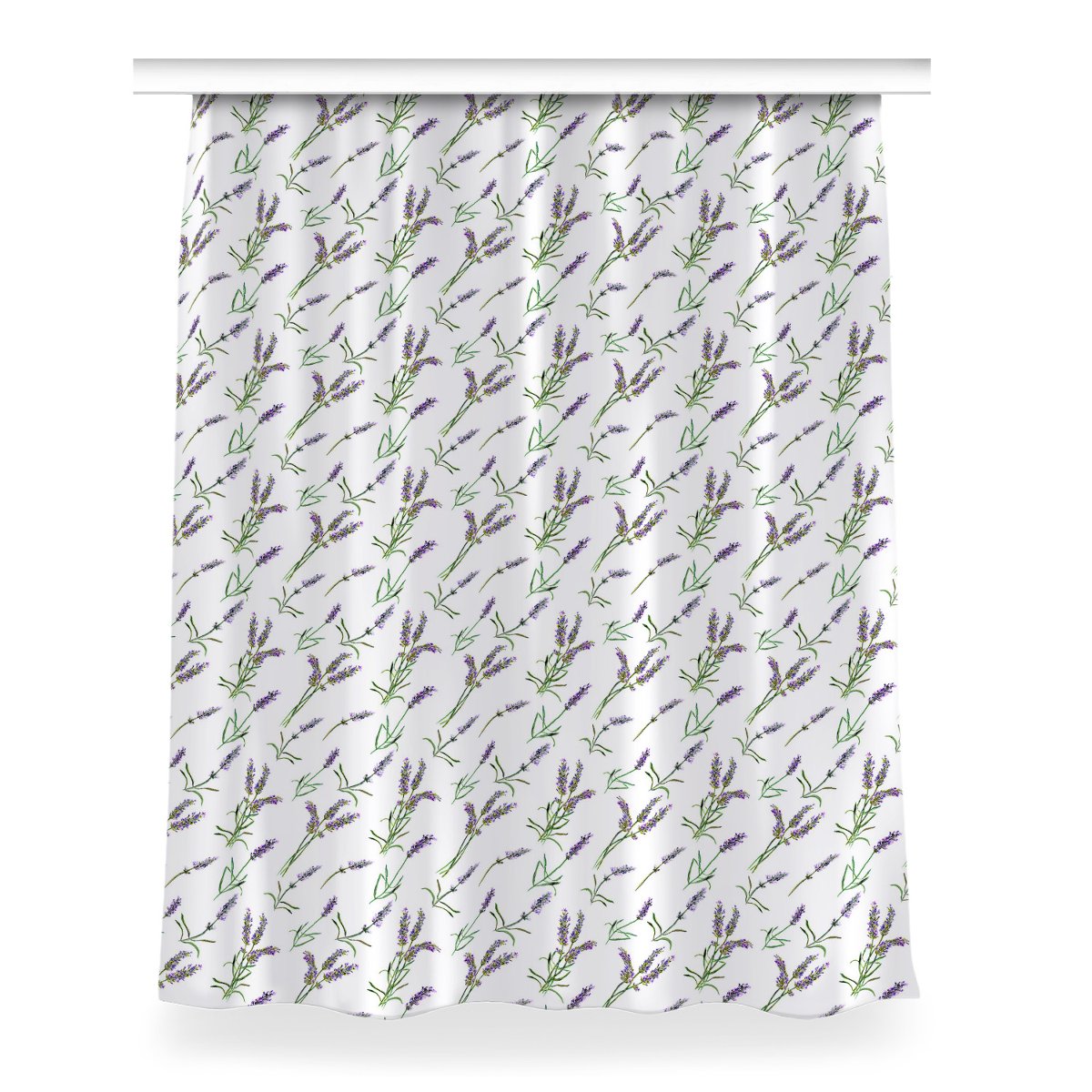 Zasłona z nadrukiem gotowa Kwiaty lawendy 150x200, Fabricsy