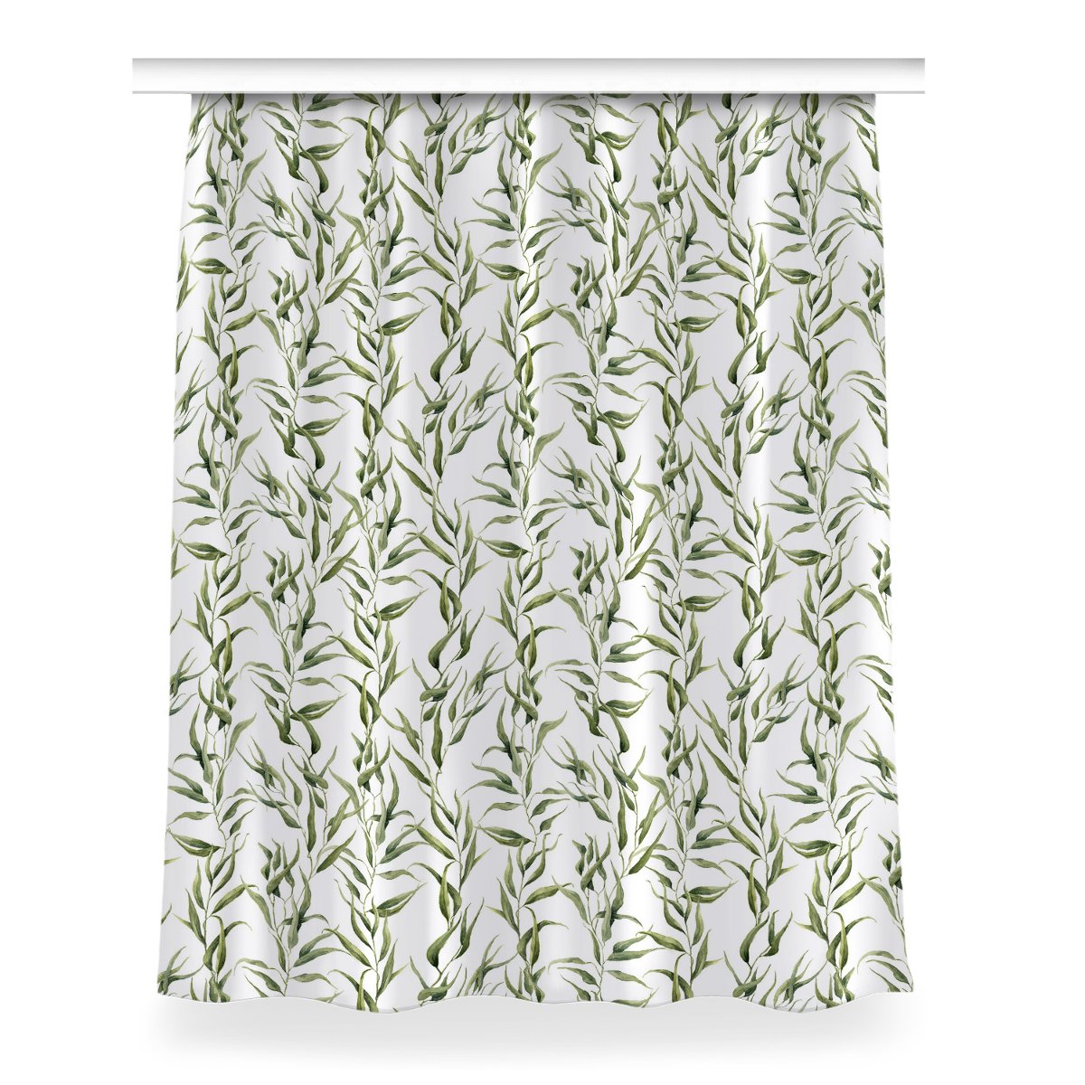 Zasłona dekor Liście eukaliptusa do salonu 150x200, Fabricsy