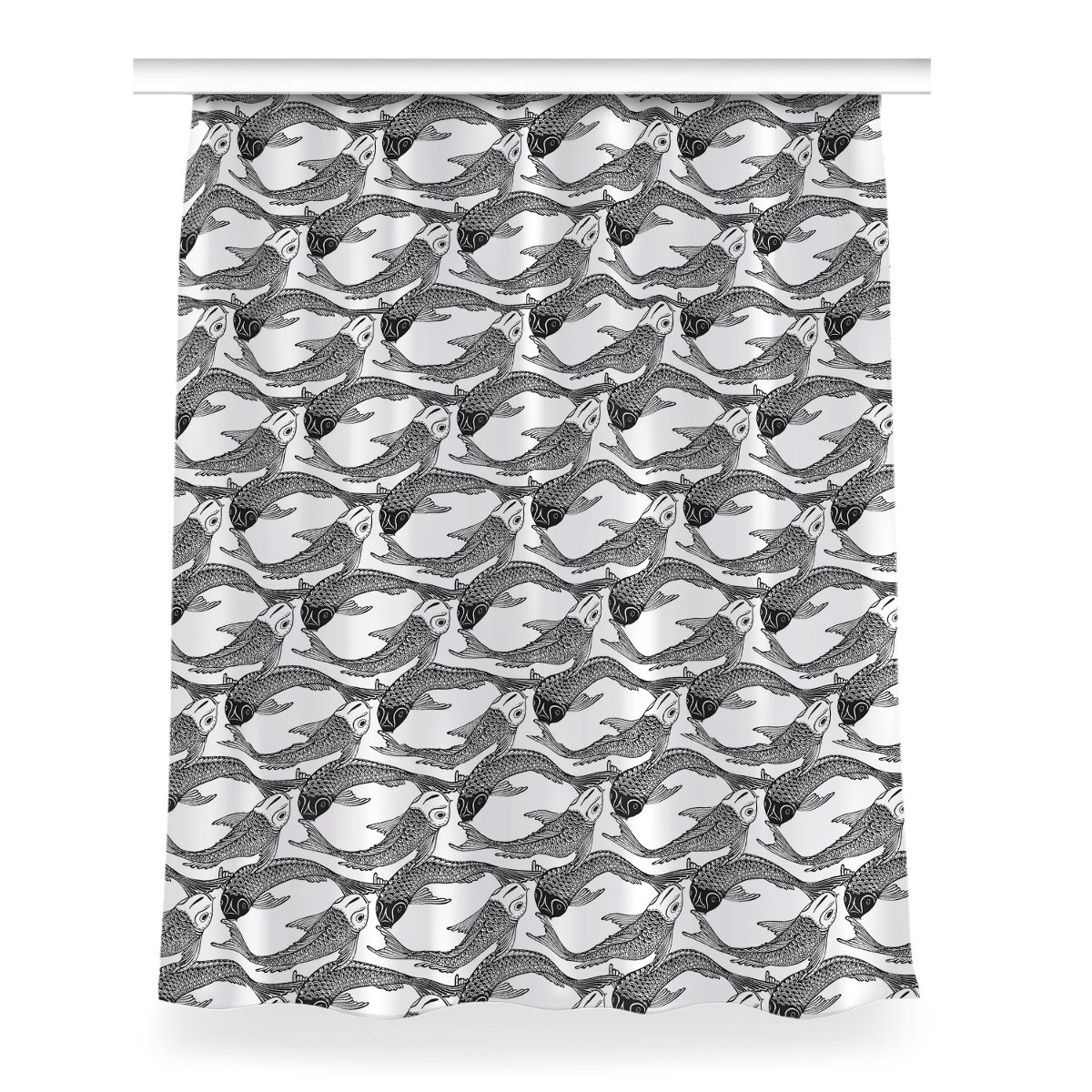 Zasłona klasyczna z grafiką Ryba Koi wzór 150x200, Fabricsy