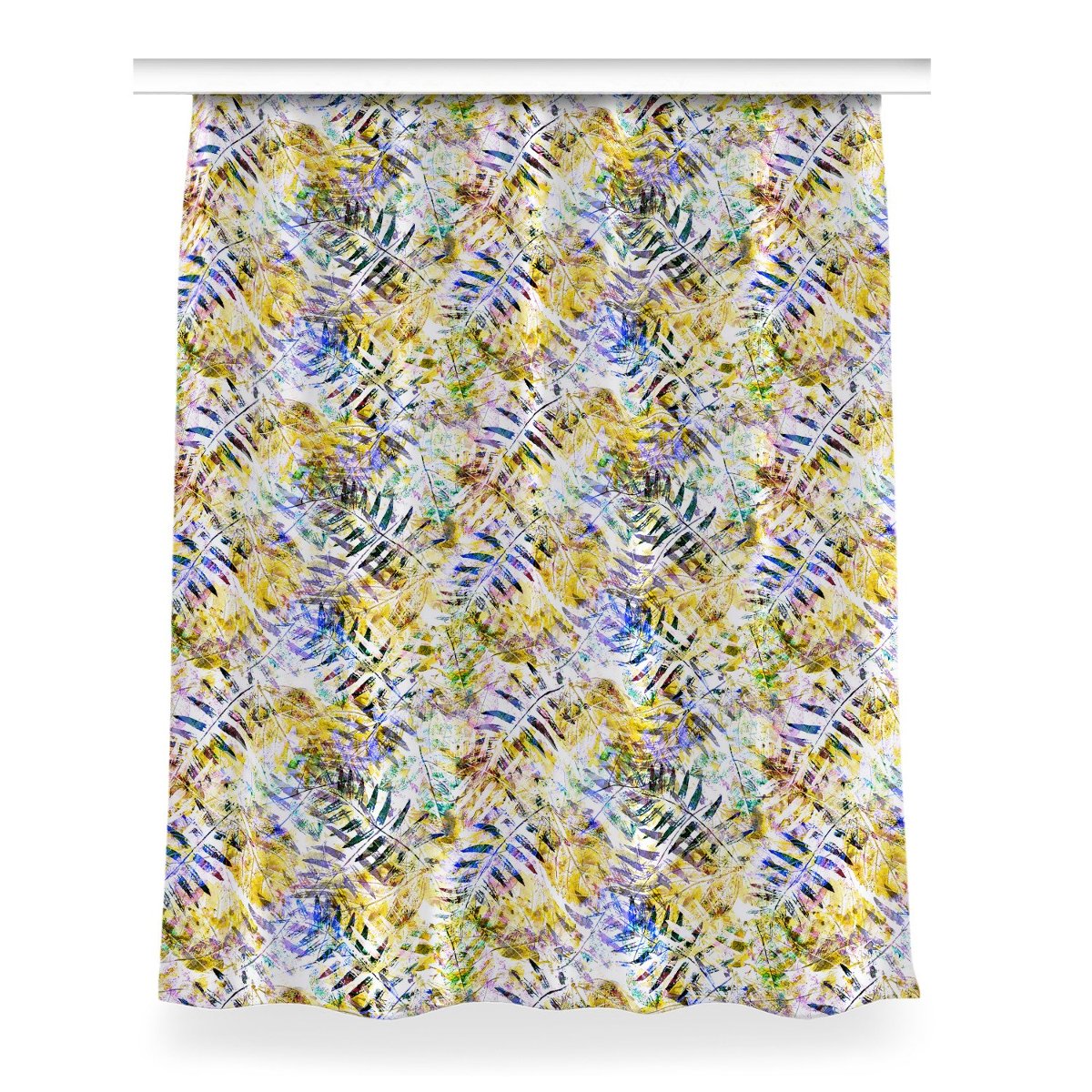 Zasłona z nadrukiem gotowa Złote liście 150x200 cm, Fabricsy