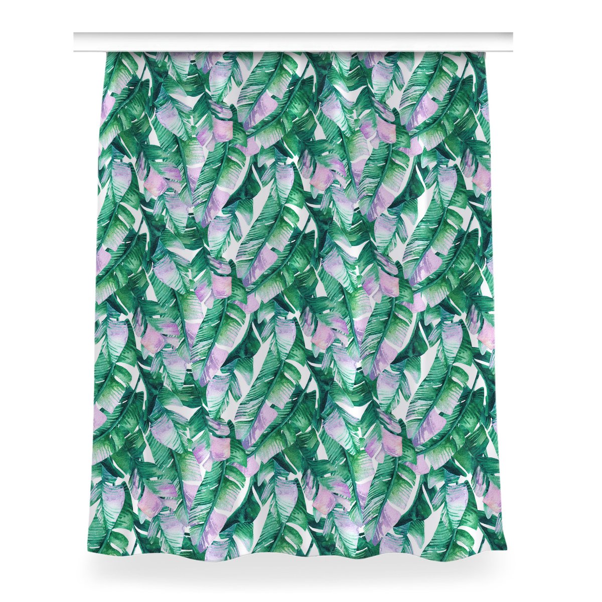 Zasłona wzór do sypialni 150x200 Pastelowe liście, Fabricsy