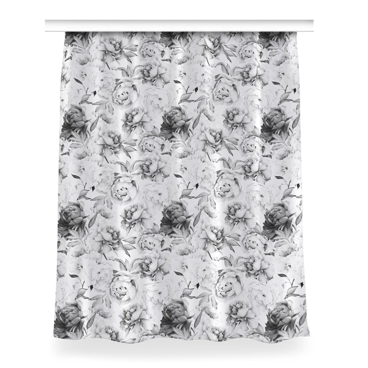 Zasłona na taśmę dekor do pokoju 150x200 Piwonie, Fabricsy