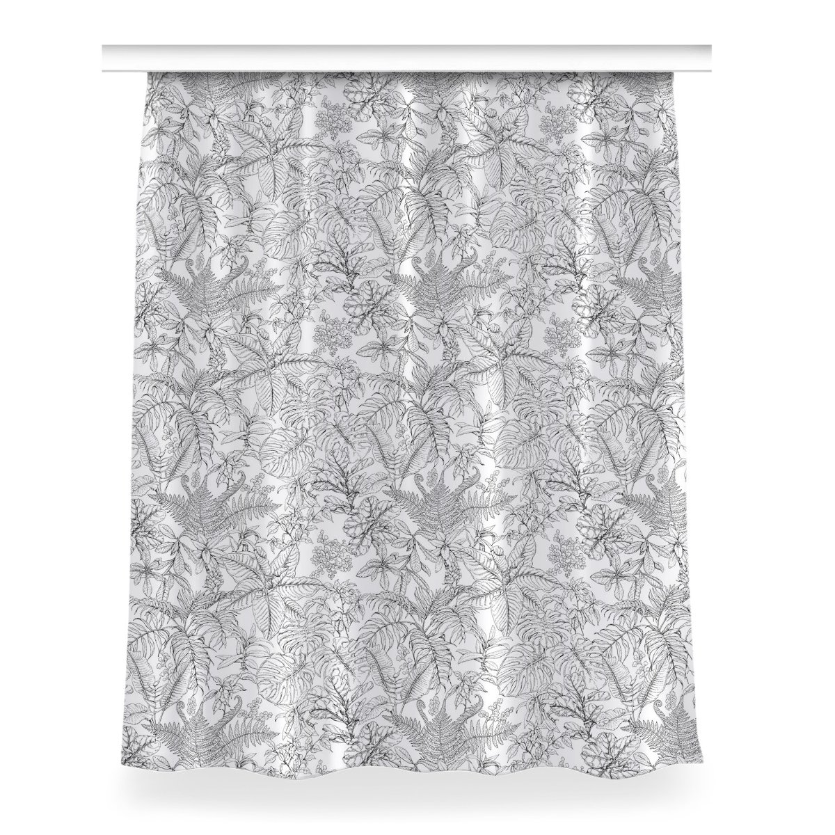 Zasłona z grafiką kolory 150x200 Szkic tropikalny, Fabricsy