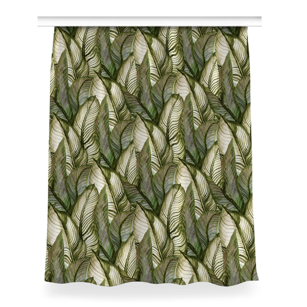 Zasłona gotowa wzór do pokoju 150x200 cm Monstera, Fabricsy