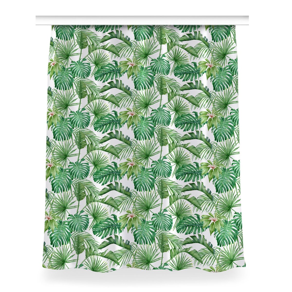 Zasłona do pokoju dekor 150x200 Palma i Monstera, Fabricsy
